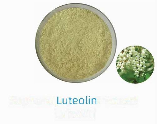 天然植物抽出物 ルテオリン 98% CAS NO 491-70-3 HPLC 抗ウイルス粉末 ルテオリン